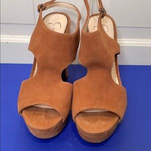 Jessica Simpson platform suede sandal